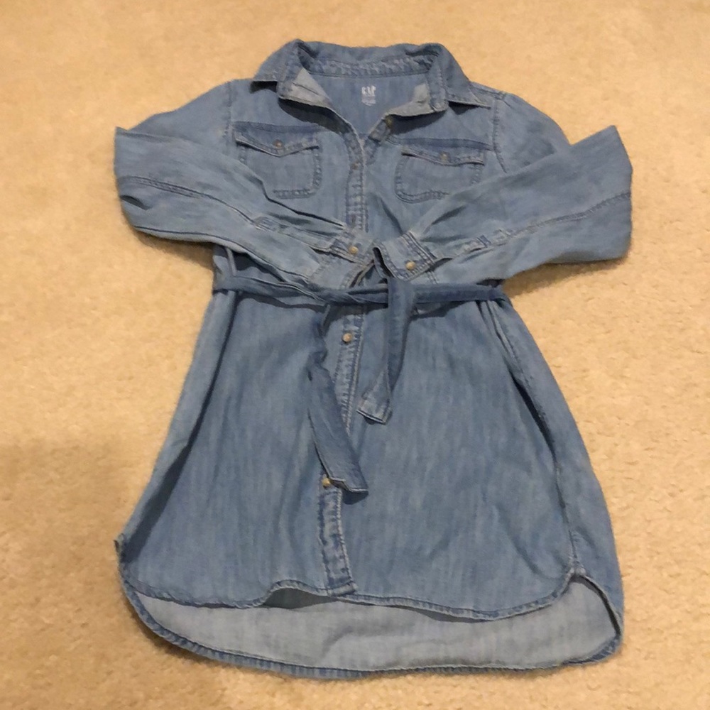 Denim shirt dress